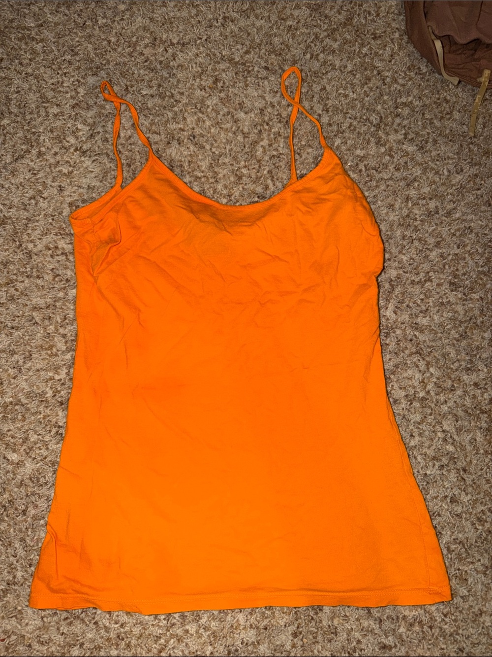 Moda International Bright Orange Spaghetti-Strap Cami